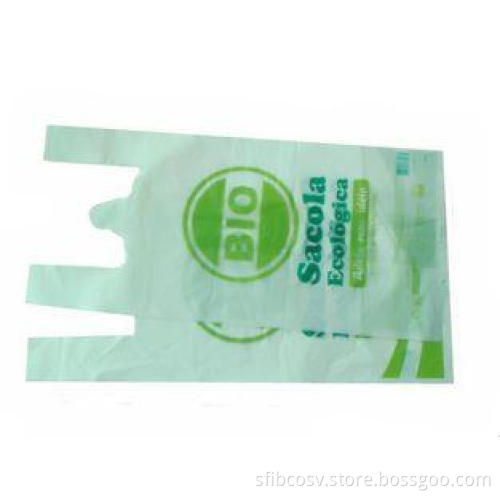 EPI Additive Supermarket Biodegradable Plastic T- shirt Bag